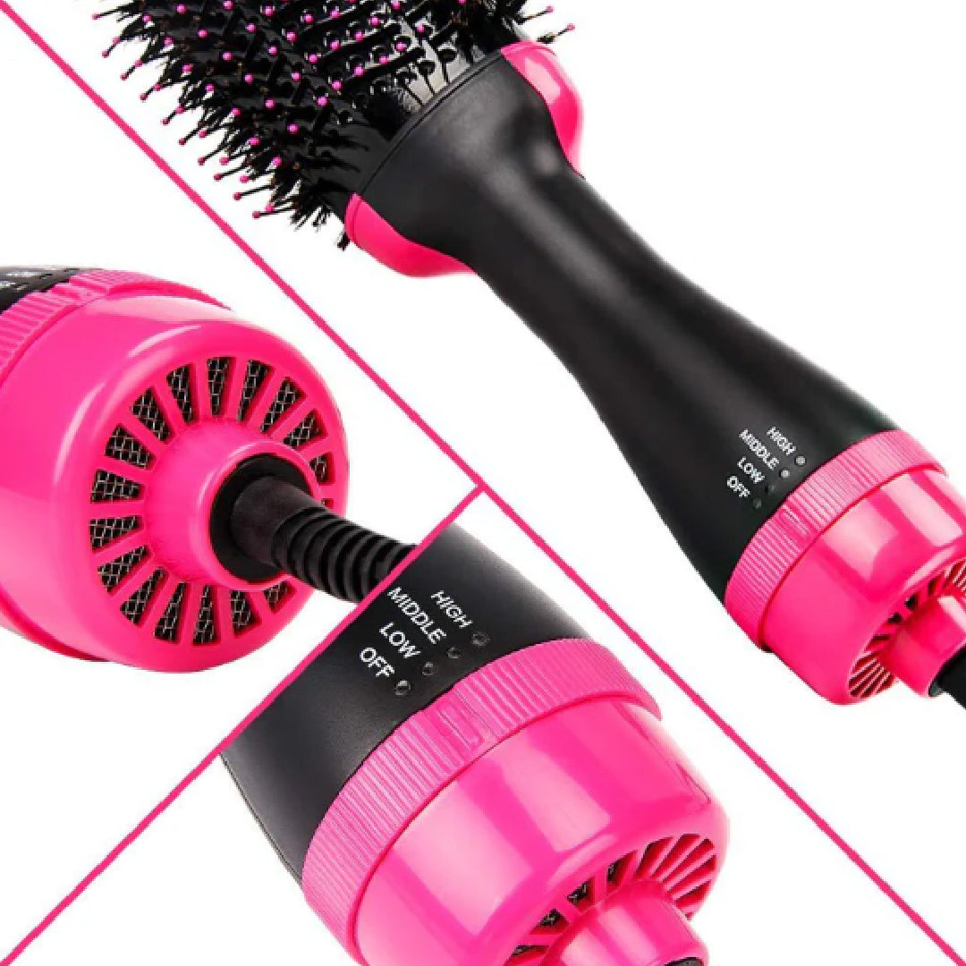 Cepillo Alisador Planchita  3 En 1 Anti Frizz + Secador De Uñas Portátil Uv Led Mini de regalo