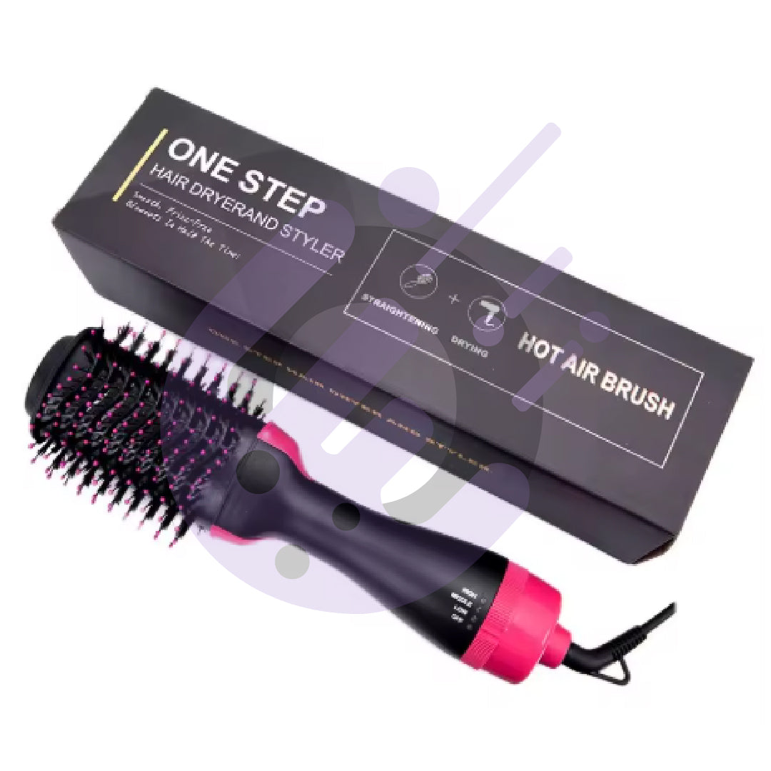 Cepillo Alisador Planchita  3 En 1 Anti Frizz + Secador De Uñas Portátil Uv Led Mini de regalo